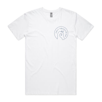 White Dainty Logo Unisex Tee Thumbnail